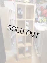 美品・モデルルーム展示品 フランフラン ホワイト オープン棚 シェルフ 木製 北欧 スリム収納 40cm幅　SF-009