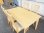 画像1: ダイニングテーブル5点セット☆食卓テーブル 木製 ナチュラル サイズ幅135×奥行80×高さ70cm (1)