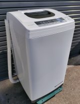 76 日立 5.0kg 全自動洗濯機 2ステップウォッシュ 風脱水 本体幅50cm 縦型 上開き NW-50C 2018年製 S-048