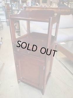 画像2: カリモク家具 電話台 引き出し付 幅約35cm×奥行約31.5cm×高さ約82cm 棚 サイドラック 花台 収納台 アンティーク