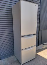 123【愛知近郊・配送可】2024年製 パナソニック 自動製氷 冷凍冷蔵庫 365L 大容量野菜室 右開き 3ドア スリム グレイスゴールド NR-C374C-N
