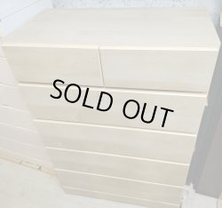 画像2: 【愛知近郊・配送可】 5段チェスト タンス 幅79.6cm×奥行42cm×高さ114.5cm 引き出し 衣類収納 タンス スライドレール付