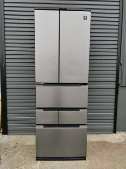 画像2: 美品102【愛知近郊・配送可】259.380円 22年製 シャープ 無線LAN機能対応 プラズマクラスター 除菌機能 冷凍冷蔵庫 457L 6ドア SJ-MF46J-H