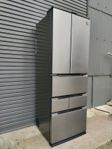 美品102【愛知近郊・配送可】259.380円 22年製 シャープ 無線LAN機能対応 プラズマクラスター 除菌機能 冷凍冷蔵庫 457L 6ドア SJ-MF46J-H