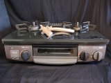 29美品【愛知】2021年製 リンナイ 都市ガス用 ガスコンロ グリル・ホース付 幅56cm 水無し片面焼き 左強火 安全機能 ガステーブル PT20N-BK