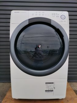 画像2: 93【愛知近郊・配送可】2020年製 シャープ 洗濯7.0kg/乾燥3.5kg ドラム式洗濯乾燥機 左開き プラズマクラスター ES-S70-WL