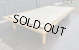 【愛知近郊・配送可】無印良品 木製ベッドフレーム シングルサイズ 幅約103cm×長さ約202cm×高さ約31cm オーク材 シンプル