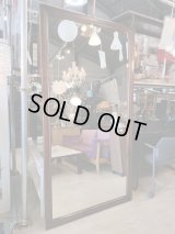 美品【愛知近郊・配送可】高さ190.5cm×幅100cm★壁面ミラー 特大ミラー 大型ミラー 全身鏡 大きな姿見　壁掛け 茶枠
