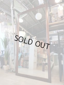 画像2: 美品【愛知近郊・配送可】高さ190.5cm×幅100cm★壁面ミラー 特大ミラー 大型ミラー 全身鏡 大きな姿見　壁掛け 茶枠
