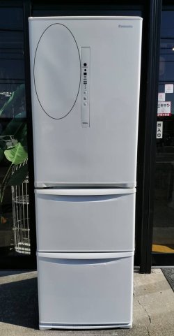 画像2: 84【愛知近郊】2019年製 パナソニック 冷凍冷蔵庫 365L 野菜が真ん中 エコ機能 左開き 3ドア NR-C370CL-W