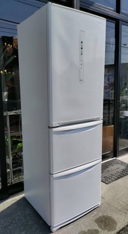 画像1: 84【愛知近郊】2019年製 パナソニック 冷凍冷蔵庫 365L 野菜が真ん中 エコ機能 左開き 3ドア NR-C370CL-W