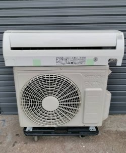 画像2: 290 禁煙【愛知近郊・配送設置可】日立 〜9畳 エアコン 白くまくん 内部クリーン コンパクト 2.2kW 100V RAS-A22E(W) 2016年製