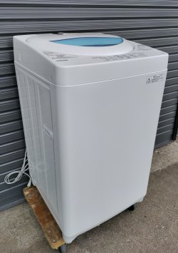 画像1: 61【愛知近郊・自社配送可】東芝 全自動洗濯機 5.0kg パワフル浸透洗浄 グランホワイト 縦型 上開き AW-5G5 2017年製 