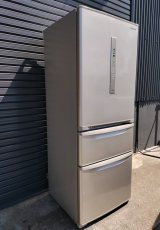 103 美品【愛知近郊・配送可】2018年製 パナソニック 冷凍冷蔵庫 315L 右開き 3ドア スリム幅59cm NR-C32HM-N