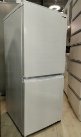 127美品【愛知近郊・配送可】2021年製 シャープ 冷凍冷蔵庫 152L つけかえどっちもドア 耐熱100℃トップテーブル 右開き/左開き SJ-D15H-W