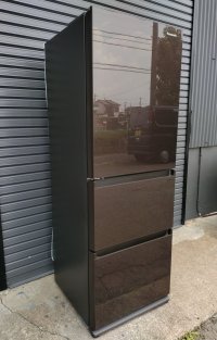 美品130【愛知近郊・配送可】参考価格148.000円★自動製氷機能付き 2021年製 パナソニック 冷凍冷蔵庫 335L 左開き 3ドア NR-C343GCL-T