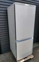 132【愛知近郊・配送可】三菱 冷凍冷蔵庫 146L 耐熱トップテーブル ファン式自動霜取 2ドア シルバー MR-P15D-S 2019年製