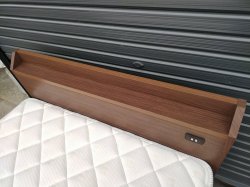 画像6: 【愛知近郊・配送可】ニトリ ベッド シングル 幅97.5cm×長さ206cm×高さ85 マットレス 引き出し収納 コンセント付 ミドルブラウン