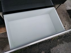 画像10:  【愛知近郊・配送可】定価129,900円 ニトリ 食器棚 キッチンボード ポスティア スライド扉 コンセント付 高さ206cm×幅120.5cm×奥行50cm