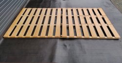 画像3: (1)【愛知】めいじ屋 すのこベッド シングル 折り畳み 二つ折り 長さ200cm×幅99cm×高さ3cm 布団が干せる すのこマット 通気性 コンパクト
