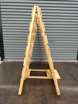 画像10: (1)【愛知】めいじ屋 すのこベッド シングル 折り畳み 二つ折り 長さ200cm×幅99cm×高さ3cm 布団が干せる すのこマット 通気性 コンパクト