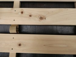 画像9: (2)参考価格29,900円 めいじ屋 すのこ連結ベッド ダブル 折り畳み 二つ折り 長さ200.5cm×幅140cm×高さ5cm 布団が干せる すのこマット