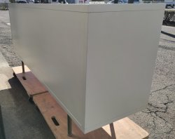 画像15: 【愛知近郊・配送可】サイドボード ガラス扉 幅185.5cm×奥行50.5cm×高さ87.5cm ホワイト スタイリッシュ 飾り棚 リビングボード