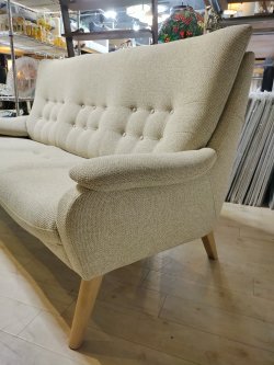 画像5: 美品【愛知近郊・配送可】参考価格239,800円 アサヒ 3人掛け 布製ソファー Roca ロカ ハイバック 硬めシート 幅181cm×奥行86cm×高さ95cm