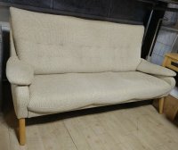 美品【愛知近郊・配送可】参考価格239,800円 アサヒ 3人掛け 布製ソファー Roca ロカ ハイバック 硬めシート 幅181cm×奥行86cm×高さ95cm