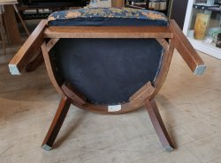 画像7: 美品【愛知近郊・配送可】参考価格470,800円 4脚セット 三越家具 アームチェア サロンチェア ブルージュ CDC12 幅65cm×奥行62cm×高さ74cm