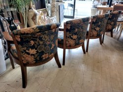 画像3: 美品【愛知近郊・配送可】参考価格470,800円 4脚セット 三越家具 アームチェア サロンチェア ブルージュ CDC12 幅65cm×奥行62cm×高さ74cm