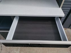 画像9: 【愛知近郊・配送可】参考価格237,952円 高橋木工所 食器棚 キッチンボード スライド扉 コンセント付 高さ210.5cm×幅110.5cm×奥行51cm