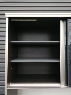 画像4: 【愛知近郊・配送可】参考価格237,952円 高橋木工所 食器棚 キッチンボード スライド扉 コンセント付 高さ210.5cm×幅110.5cm×奥行51cm