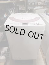 画像: シャープ　中古洗濯機　6ｋｇ　2014年製　ES-GE60N-P　S-010