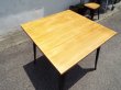 画像4: ヴィンテージデザイン 木製カフェテーブル チェア2脚 3点セット 　TA-014
