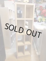 画像: 美品・モデルルーム展示品 フランフラン ホワイト オープン棚 シェルフ 木製 北欧 スリム収納 40cm幅　SF-009