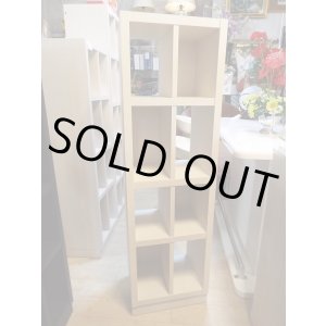 画像: 美品・モデルルーム展示品 フランフラン ホワイト オープン棚 シェルフ 木製 北欧 スリム収納 40cm幅　SF-009