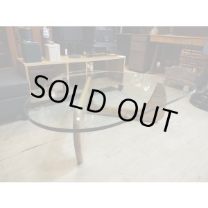 画像: イサム・ノグチ センターテーブル リプロダクト ガラス天板 幅130.5cm×奥行93cm×高さ40cm コーヒーテーブル 