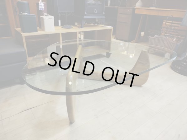 画像1: イサム・ノグチ センターテーブル リプロダクト ガラス天板 幅130.5cm×奥行93cm×高さ40cm コーヒーテーブル 