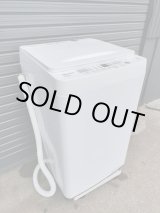 画像: 86【愛知近郊・配送可】2023年製 ハイセンス 6kg 全自動洗濯機 幅54cm ステンレス槽 コンパクト スリム HW-T60H