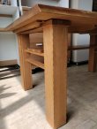 画像12: 【愛知近郊・配送可】無垢 テーブル4点セット ダイニングテーブル 幅150cm×奥行87.5cm×高さ68.5cm イス2脚 ベンチ付