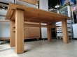 画像6: 【愛知近郊・配送可】無垢 テーブル4点セット ダイニングテーブル 幅150cm×奥行87.5cm×高さ68.5cm イス2脚 ベンチ付