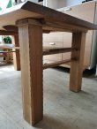 画像13: 【愛知近郊・配送可】無垢 テーブル4点セット ダイニングテーブル 幅150cm×奥行87.5cm×高さ68.5cm イス2脚 ベンチ付