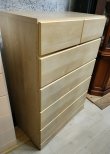 画像1: 【愛知近郊・配送可】 5段チェスト タンス 幅79.6cm×奥行42cm×高さ114.5cm 引き出し 衣類収納 タンス スライドレール付