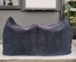 画像5: 美品【愛知近郊・配送可】参考価格68,000円Loungepug ジョセフィン ソファビーズクッション コーデュロイブラック 幅：約135cm