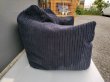 画像4: 美品【愛知近郊・配送可】参考価格68,000円Loungepug ジョセフィン ソファビーズクッション コーデュロイブラック 幅：約135cm