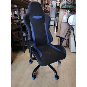 画像: 美品【愛知近郊・配送可】参考価格20,800円 ゲーミングチェア リクライニング ハイバック 肘掛け 高さ調整 キャスター付 ゲームチェア 