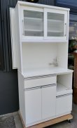画像3: 極美品【愛知近郊・配送可】参考価格 64,990円★ニトリ 食器棚 キッチンボード レジューム コンセント付 高さ190.5×幅89.5×奥行50.5cm