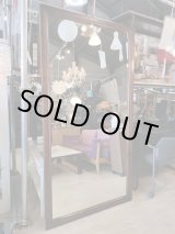 画像: 美品【愛知近郊・配送可】高さ190.5cm×幅100cm★壁面ミラー 特大ミラー 大型ミラー 全身鏡 大きな姿見　壁掛け 茶枠