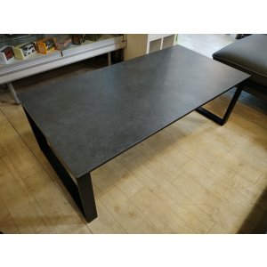 画像: 美品【愛知近郊・配送可】ニトリ セラミック天板 センターテーブル セーラル グレー 幅120cm×奥行60cm×高さ40.5cm　